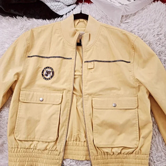 St Louis Blues Hockey Stanley Cup bomber Jacket Yellow patch with diamonds